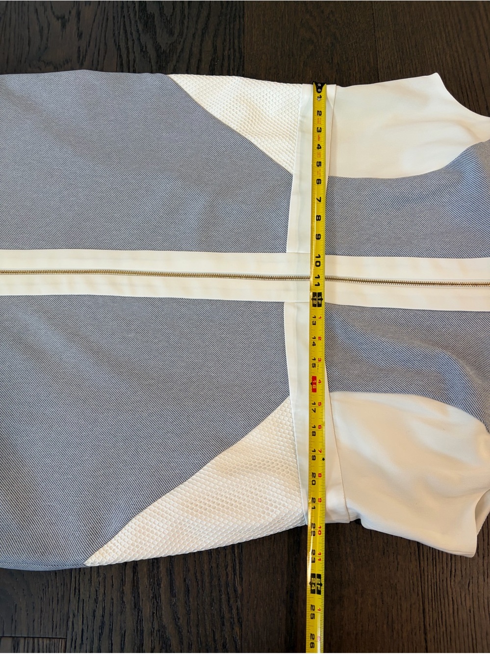Sandra Darren women’s ivory and grey colorblock dress. Size 20W. - Picture 7 of 9